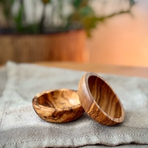 Миска малая из оливкового дерева комплект 2 шт