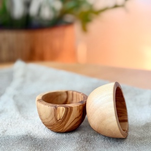 Миски малые из оливкового дерева комплект 2 шт