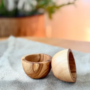 Миски малые из оливкового дерева комплект 2 шт